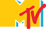 MTV logo with yellow, red, and blue colors on a white background